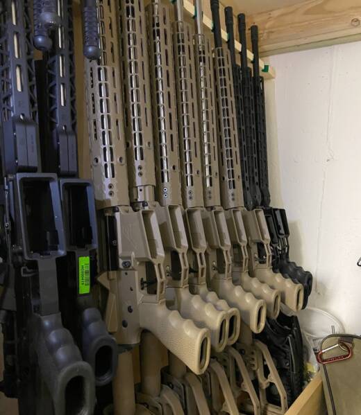 Rack of AR 15 & AR 10_ Custom Buildsjpeg